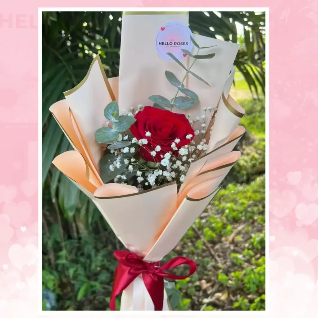    SINGLE ROSE BOUQUET 