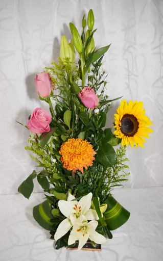 Sunset Bloom Standing Arrangement